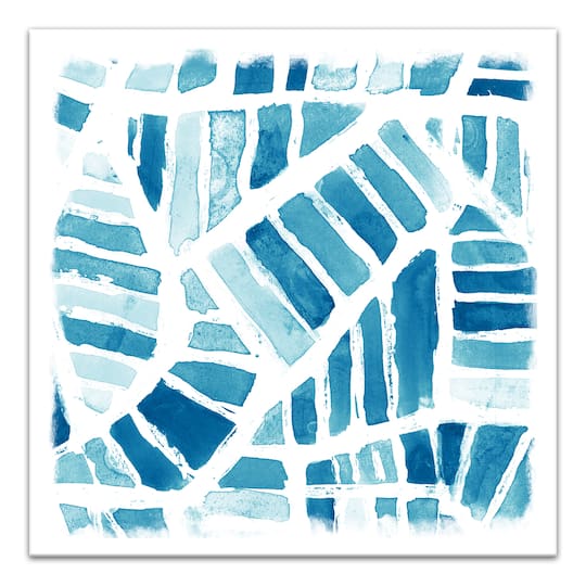Seaside Abstract 16" x 16" Canvas Wall Art